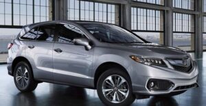 a 2018 silver acrua rdx