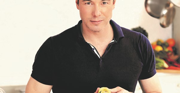 chef rocco on the cover of his new book