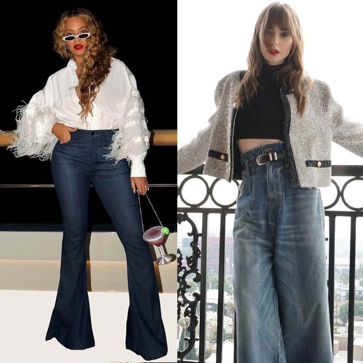 Regular or Wide-Leg Jeans