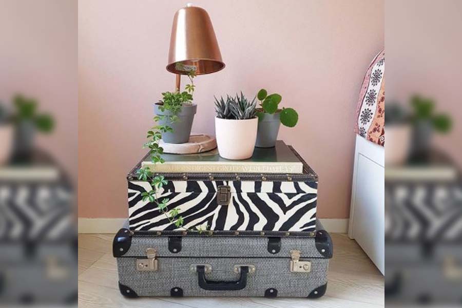 Transform your vintage suitcases