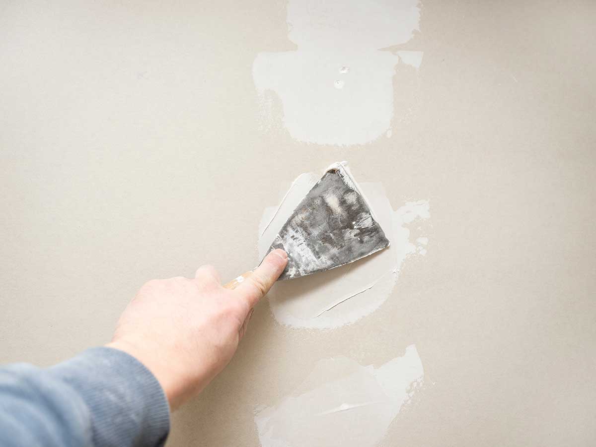 Repair the drywall
