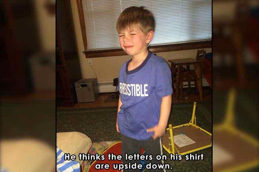 Just wait until he looks in a mirror!
