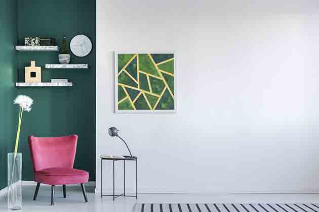 Don’t: Hang Small Pieces on Large Walls