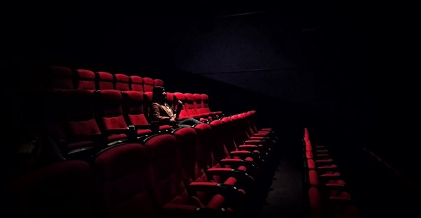 woman in theater