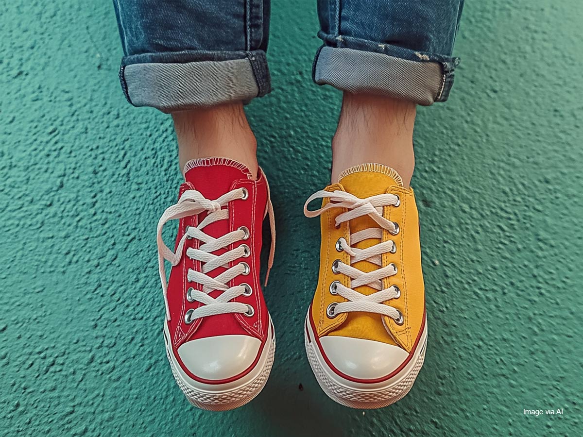 Different Colored Shoes
