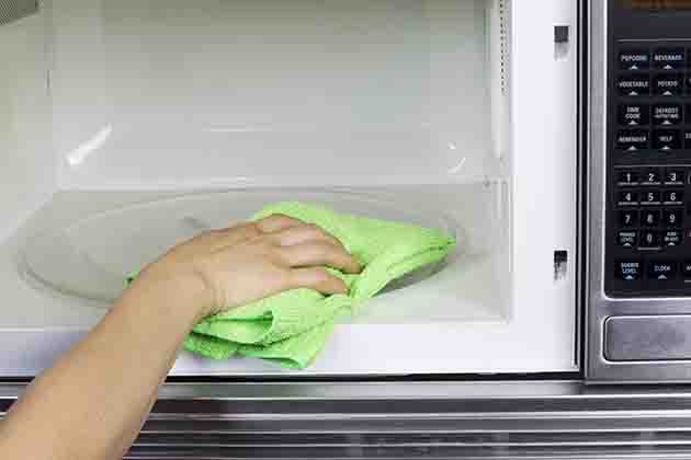 Cleaning a Microwave