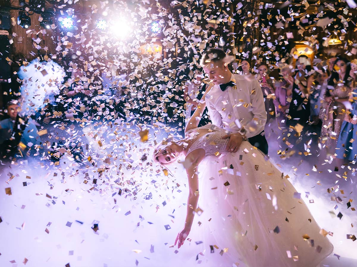 Confetti and Rice Toss