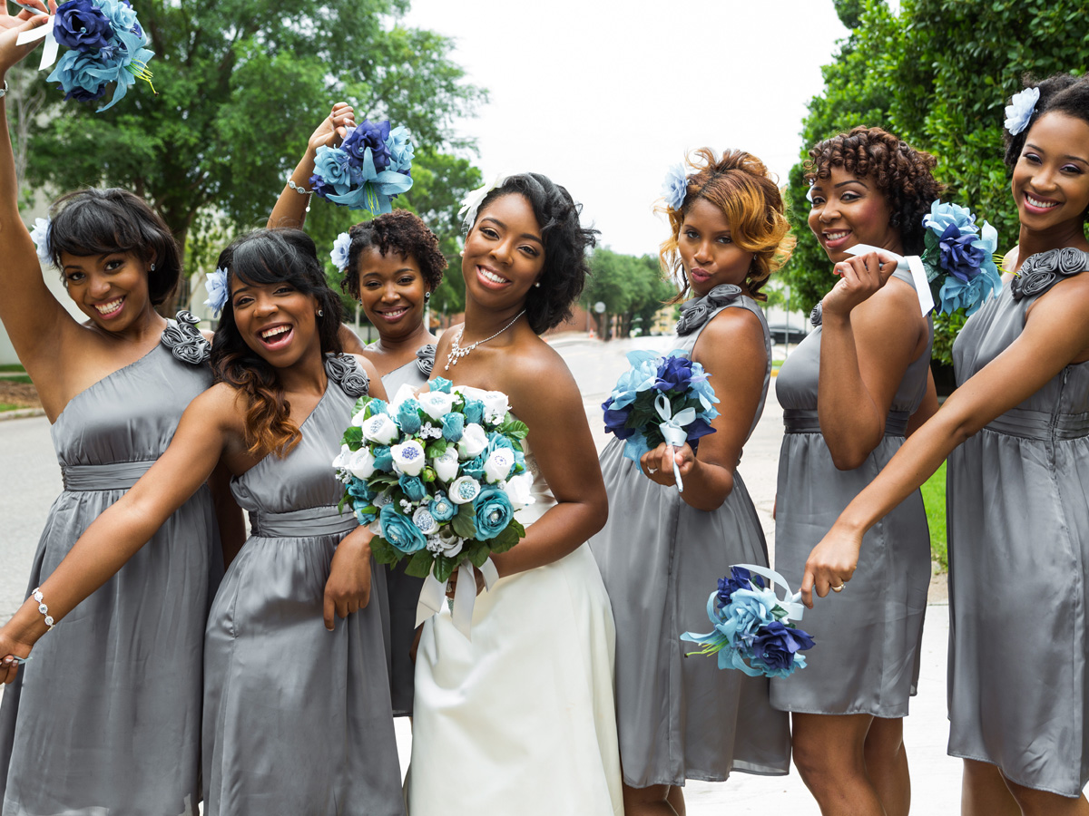 Matching Bridesmaid Dresses