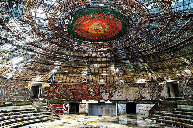 House of the Bulgarian Communist Party. Mount Buzludzha, Bulgaria.