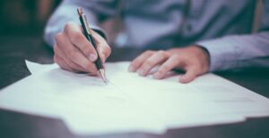 lawyer with documents