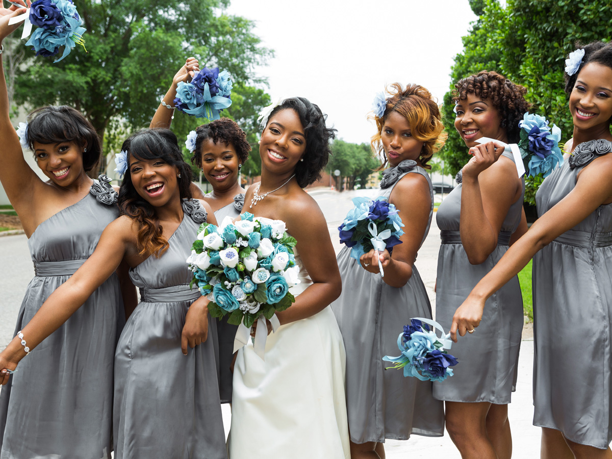 Matching Bridesmaids Dresses