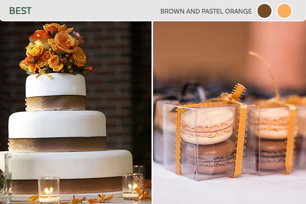 Best: Brown and Pastel Orange