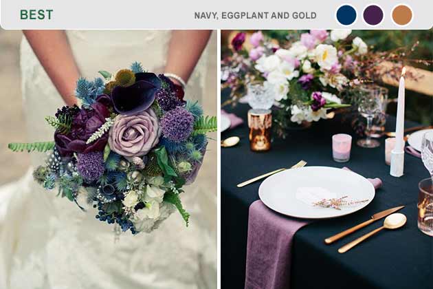 Best: Navy, Eggplant, and Gold