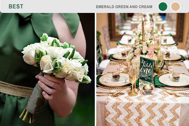Best: Emerald and Cream