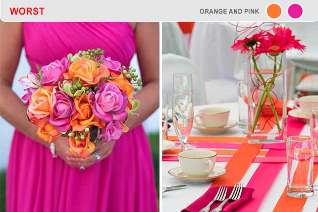 Worst: Orange and Pink