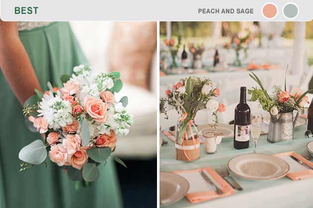 Best: Peach and Sage