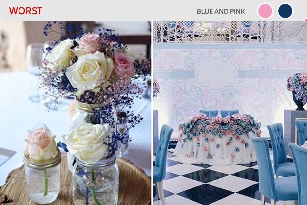 Worst: Blue and Pink