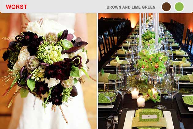 Worst: Brown and Lime Green