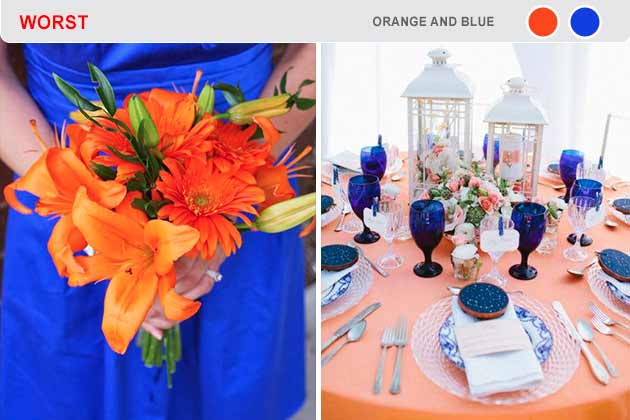 Worst: Orange and Blue
