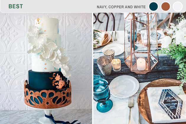 Best: Navy, Copper, and White