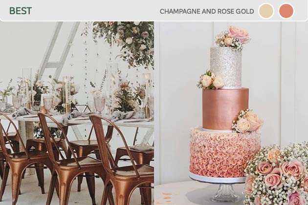 Best: Champagne and Rose Gold