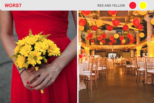 Worst: Red and Yellow
