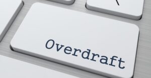 Keyboard key that says overdraft