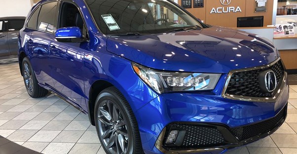 2019 blue acura mdx