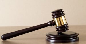 A judge rules on a divorce case