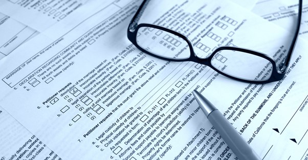 Legal agreements full of divorce jargon