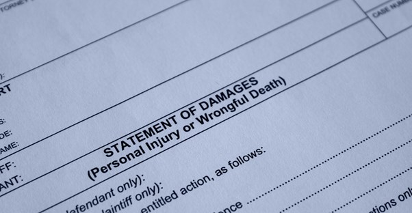 Image of legal papers for lawsuit