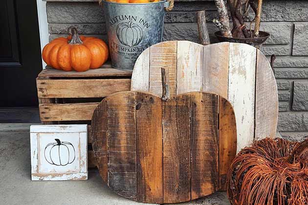 Wooden Pumpkins