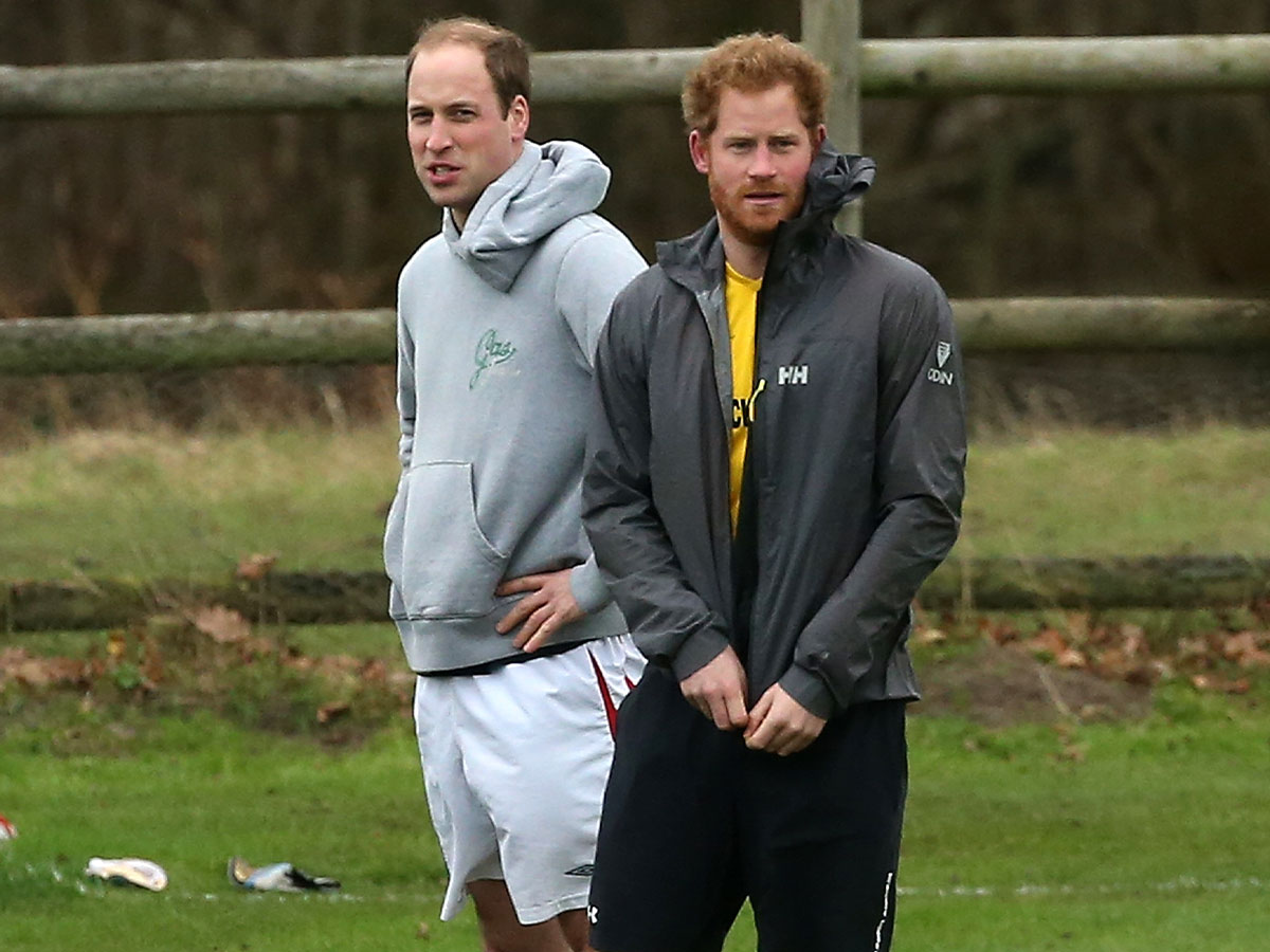 Annual Soccer Game between Prince Harry and Prince William