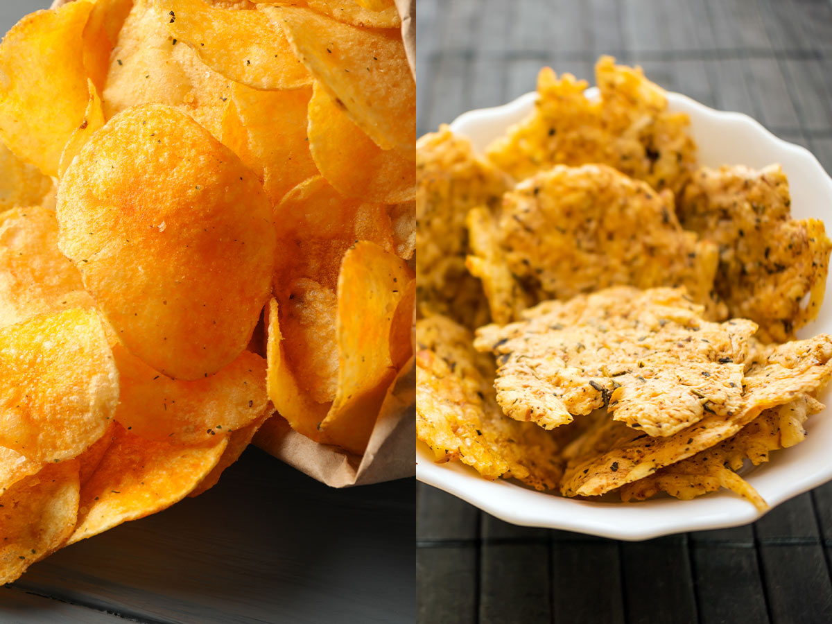 Replace Chips with Cheese Crisps