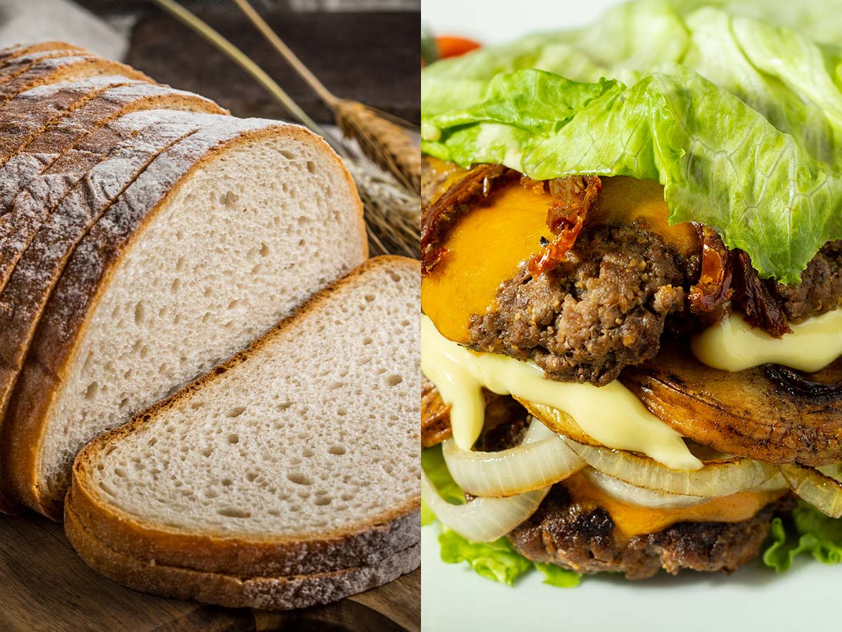 Replace Bread with Lettuce