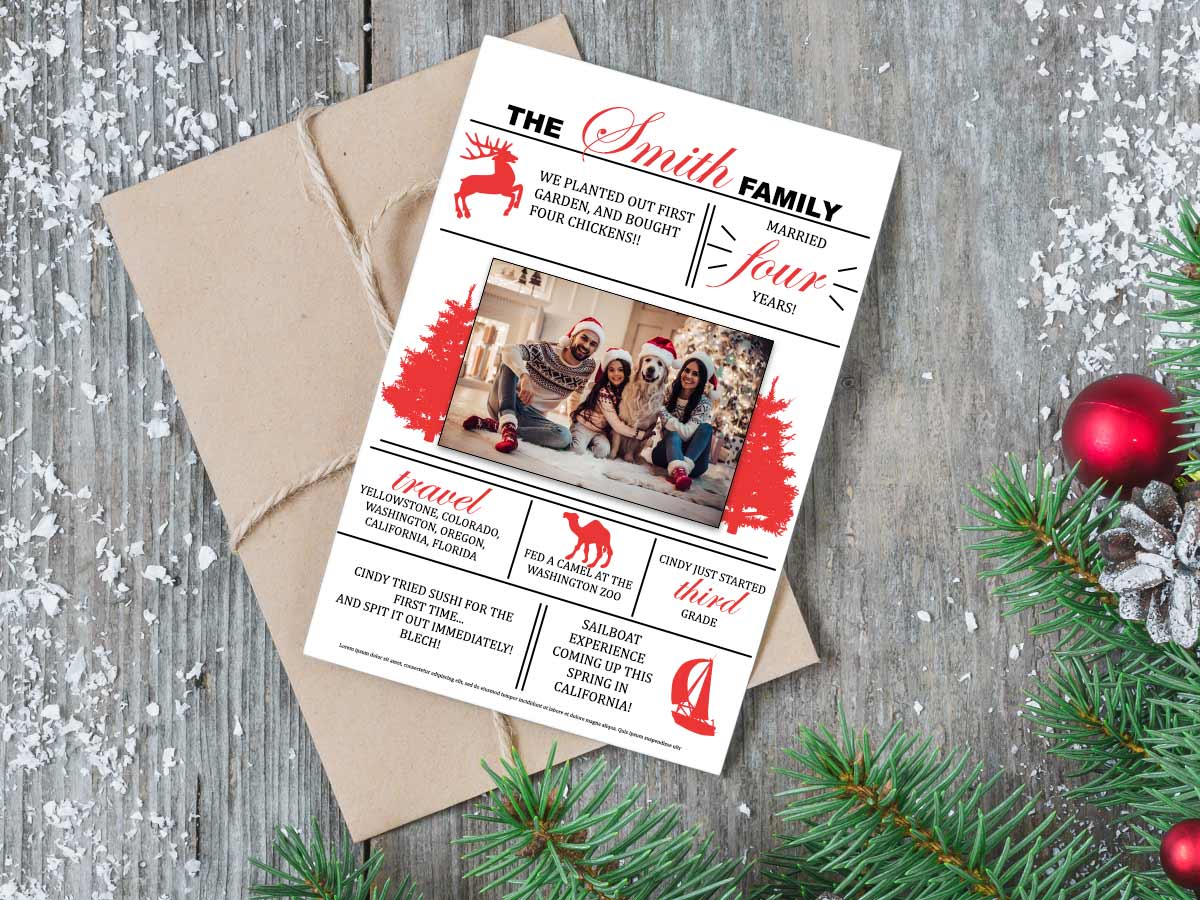 Christmas Family Newsletter