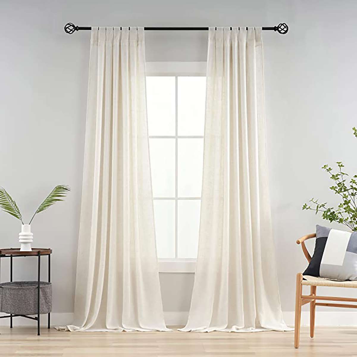 Tab-Top Linen Curtains