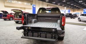 the open tailgate of a 2019 gmc sierra 1500