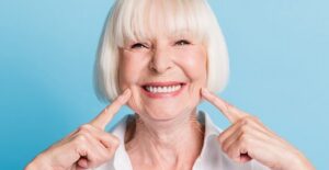 happy older woman