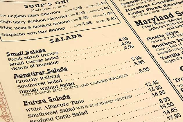 Takeout Menus