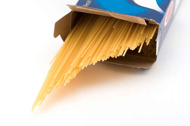 Cardboard Boxes of Food