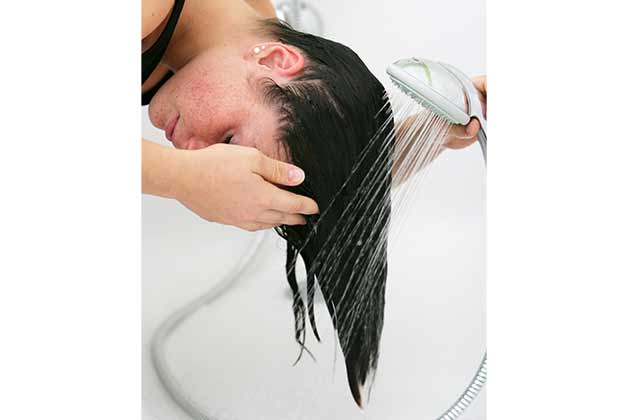 Rinse Without Shampoo in the Shower