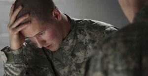soldier with PTSD