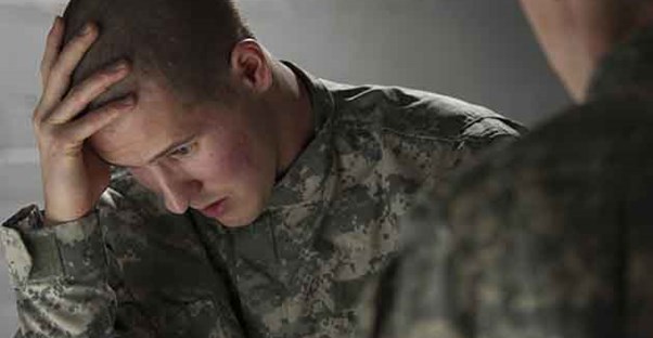 soldier with PTSD