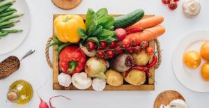 Meal box full of fresh food