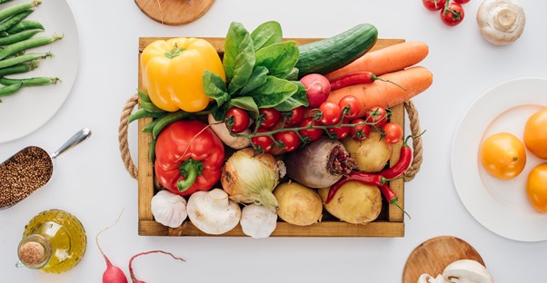 Meal box full of fresh food