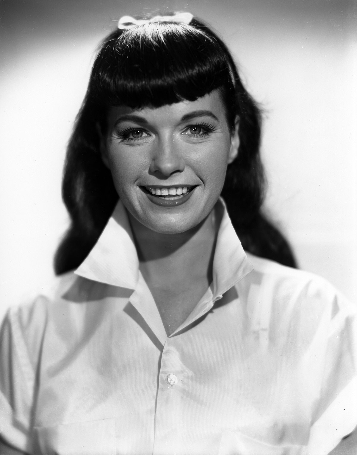 Bettie Page's Bump Bangs