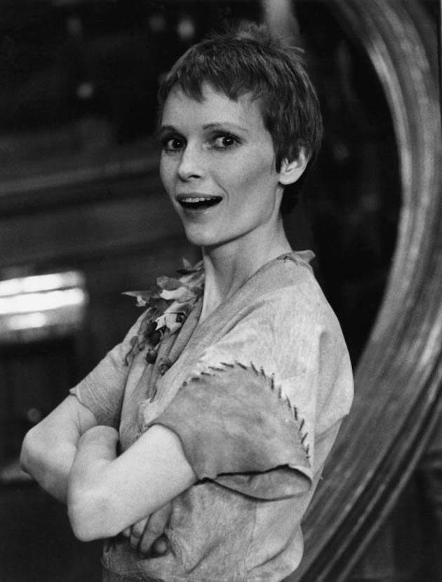 Mia Farrow's Choppy Pixie