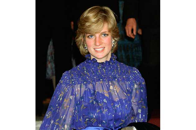 Princess Diana's Side Part