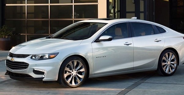 a silver 2019 chevrolet malibu outside on a driveway